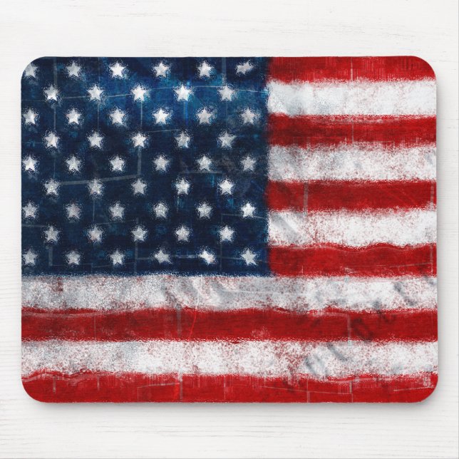 Flagge-Porträt Mousepad (Vorne)