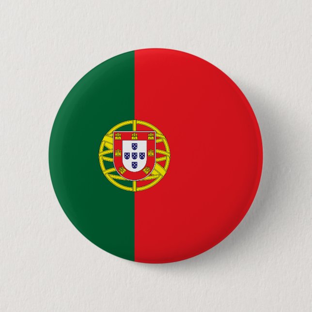 Flagge Portugals Button (Vorderseite)