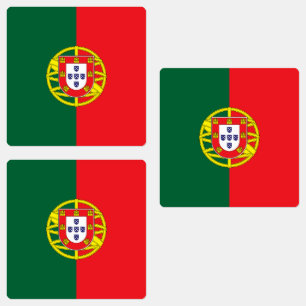Flagge Portugals Etiketten