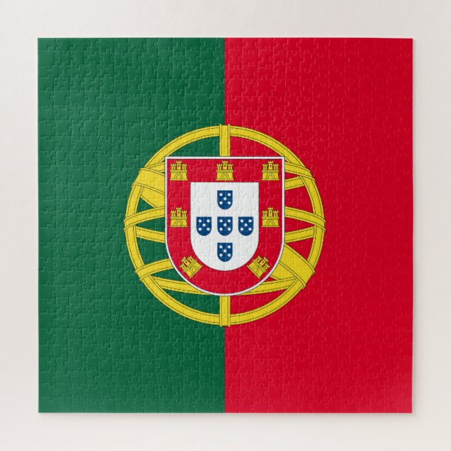 Flagge Portugals für den portugiesischen Feiertag (Vertikal)