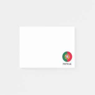 Flagge Portugals für den portugiesischen Feiertag Post-it Klebezettel