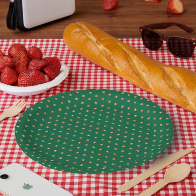 Flagge Portugals gepunktetes Muster Pappteller (Picknick)