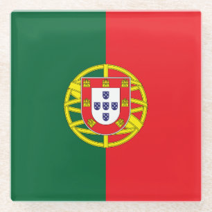 Flagge Portugals Glasuntersetzer