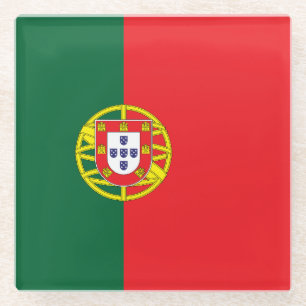 Flagge Portugals Glasuntersetzer