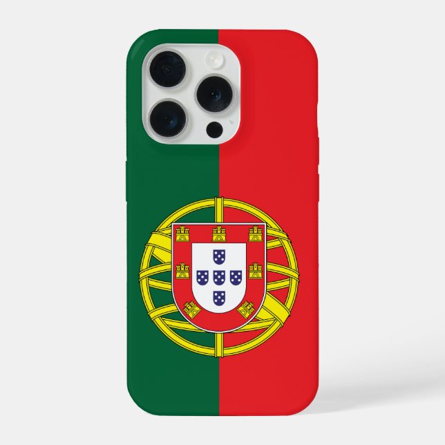 Flagge Portugals iPhone 15 Pro Hülle (Rückseite)