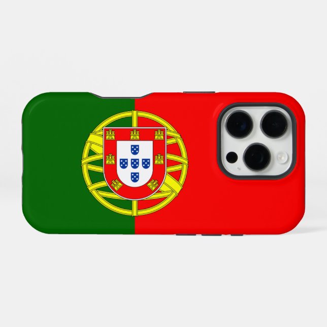 Flagge Portugals iPhone 16 Pro Hülle (Rückseite (Horizontal))