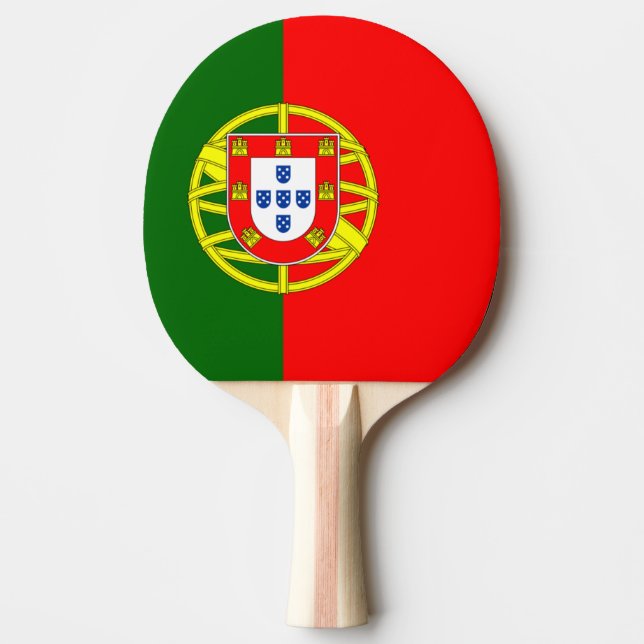 Flagge Portugals Ping Pong Paddle Tischtennis Schläger (Vorderseite)