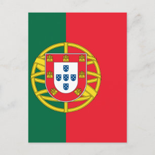Flagge Portugals Postkarte