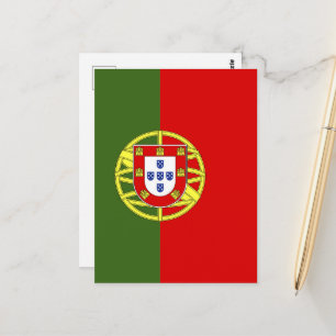 Flagge Portugals Postkarte