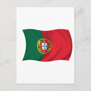 Flagge Portugals Postkarte