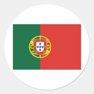 Flagge Portugals Runder Aufkleber