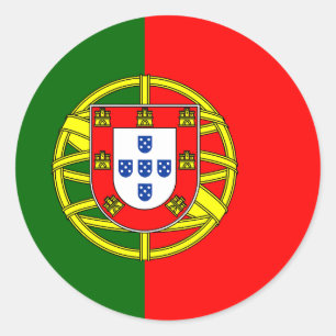 Flagge Portugals Runder Aufkleber