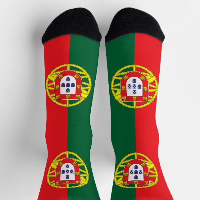 Flagge Portugals Socken (Oben)