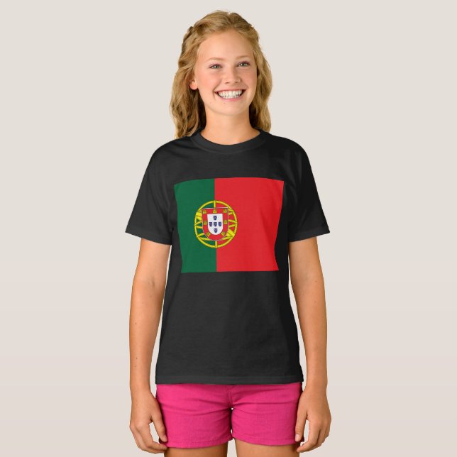 Flagge Portugals T-Shirt (Vorne ganz)