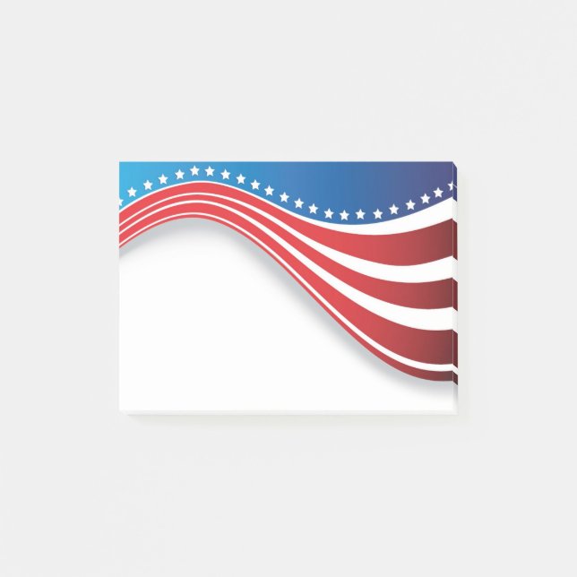 Flagge-Post-Itanmerkungen Post-it Klebezettel (Vorderseite)