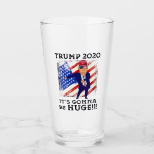 Flagge Präsidenten-Donald Trump, die 2020 enorm Glas