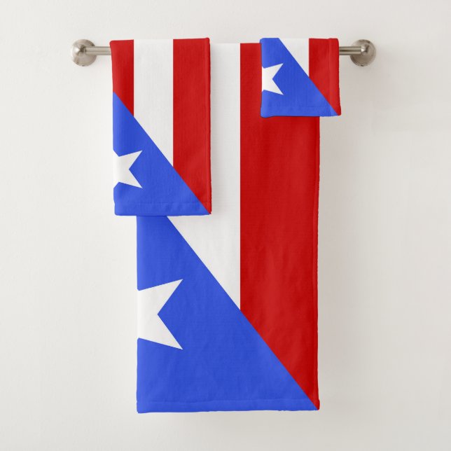 Flagge Puerto Rico Badhandtuch Set (Insitu)