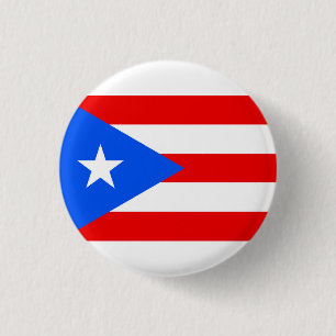 Flagge Puerto Rico Button