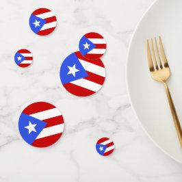 Flagge Puerto Rico Konfetti