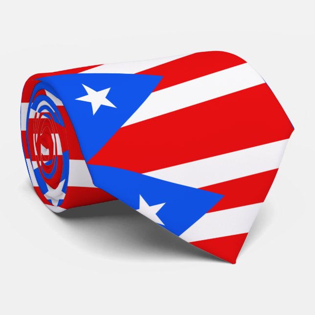 Flagge Puerto Rico Krawatte (Gerollt)