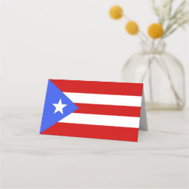 Flagge Puerto Rico Platzkarte