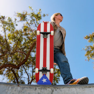 Flagge Puerto Rico Skateboard