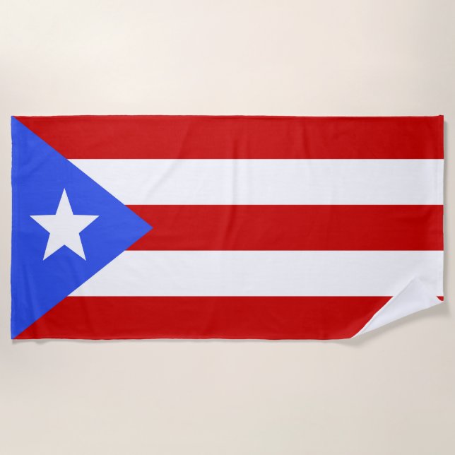 Flagge Puerto Rico Strandtuch (Vorderseite)