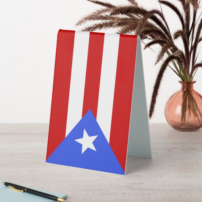 Flagge Puerto Rico Tischaufsteller (In Situ (Tisch))