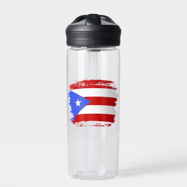 Flagge Puerto Rico Trinkflasche (Vorderseite)