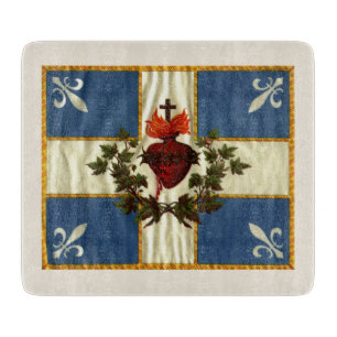 Flagge Québec alt Carillon Sacré-Cœur Schneidebrett