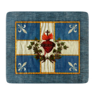 Flagge Québec alt Carillon Sacré-Cœur Schneidebrett