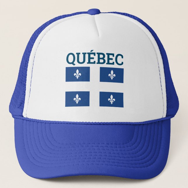 Flagge Québec, Kanada Truckerkappe (Vorderseite)
