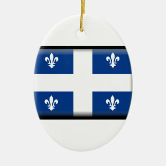 Flagge Quebecs (Kanada) Keramikornament