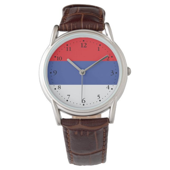 Flagge Republika Srpska Armbanduhr (Vorderseite)