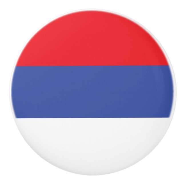 Flagge Republika Srpska Keramikknauf (Vorderseite)