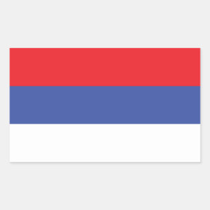Flagge Republika Srpska Rechteckiger Aufkleber