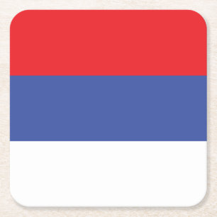 Flagge Republika Srpska Rechteckiger Pappuntersetzer