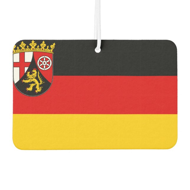 Flagge Rheinland-Pfalz Autolufterfrischer (Vorderseite)