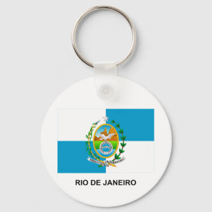 Flagge Rio de Janeiro, Brasilien Schlüsselanhänger