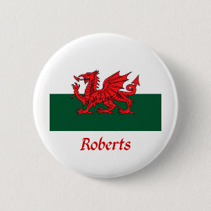 Flagge Roberts Waliser Button