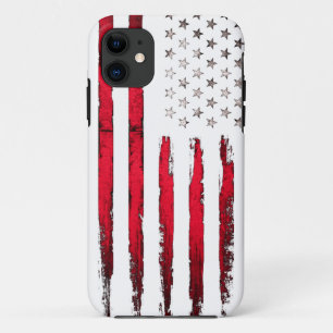 Flagge-Rot-Schmutz Case-Mate iPhone Hülle