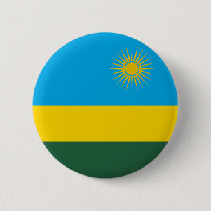 Flagge Ruandas Button