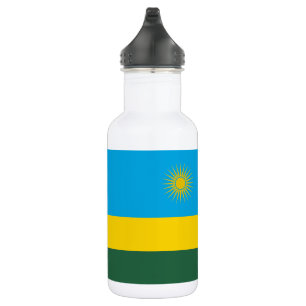 Flagge Ruandas Edelstahlflasche