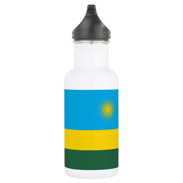 Flagge Ruandas Edelstahlflasche (Rechts)