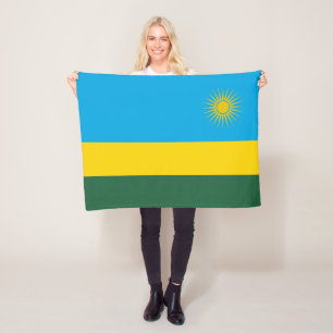 Flagge Ruandas Fleecedecke