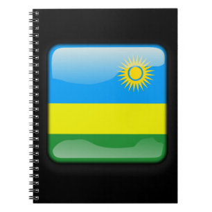 Flagge Ruandas Notizblock