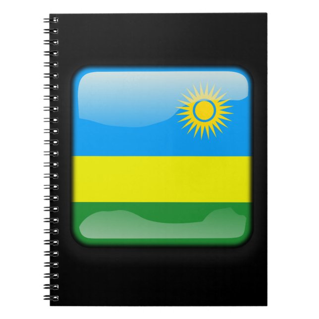 Flagge Ruandas Notizblock (Vorderseite)
