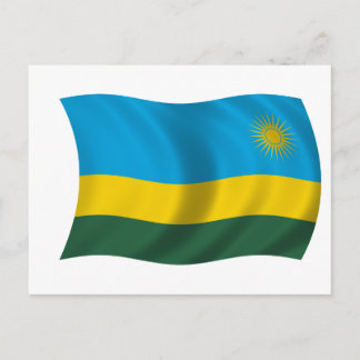 Flagge Ruandas Postkarte