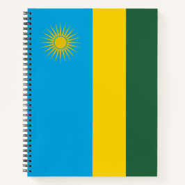 Flagge Ruandas (Ruanda) (afrikanisches Land) Notizbuch
