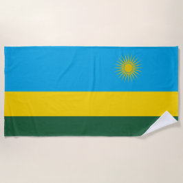 Flagge Ruandas (Ruanda) (afrikanisches Land) Strandtuch
